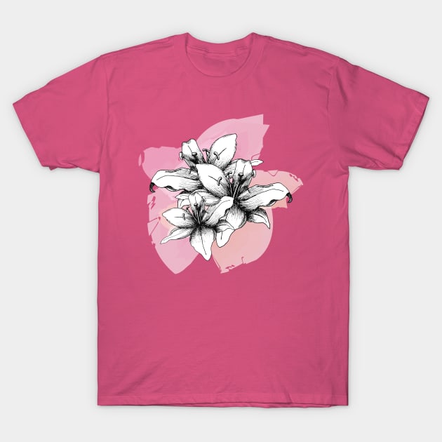 Vintage Lilies T-Shirt by tatadonets